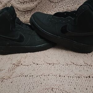 Black High-Top Sneakers